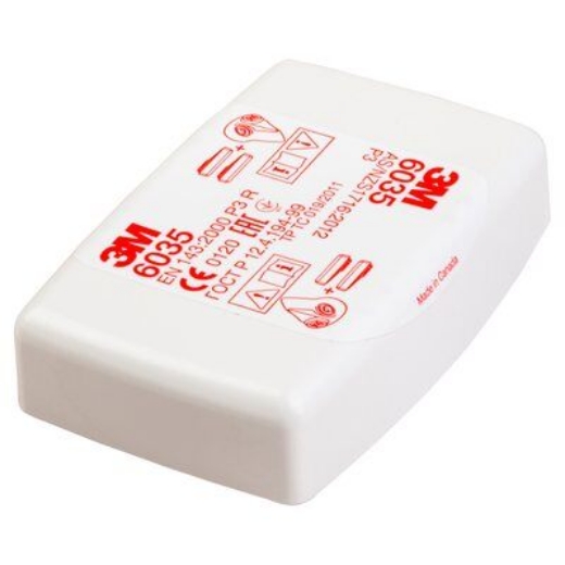 Picture of 3M™ P2/P3 Particulate Rectangular White Filter / 6035 > CR180811885