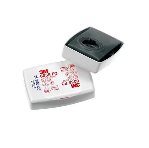 Picture of 3M™ P2/P3 Particulate Rectangular White Filter / 6035 > CR180811885