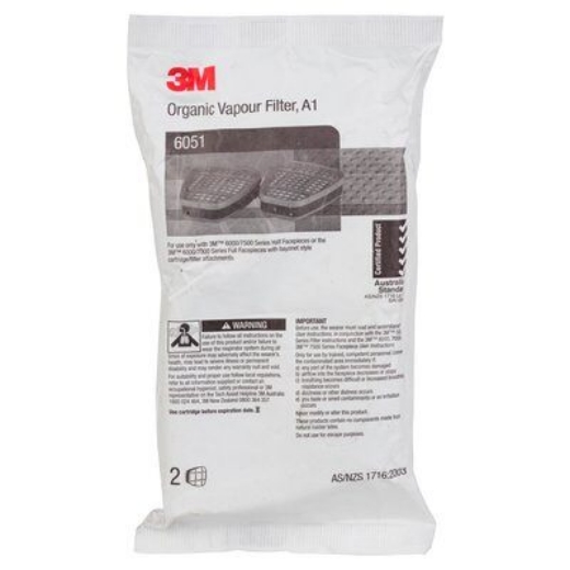 Picture of 3M™ Organic Vapour Cartridge Filter 6051 A1 > UU006790313