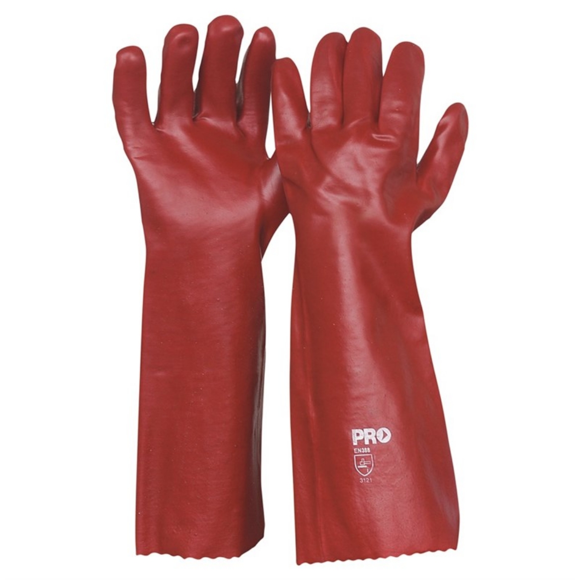 Picture of ProChoice 45cm Red PVC Gloves Large
