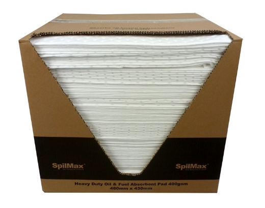 Picture of SpilMax® Oil & Fuel Heavy Duty Pads 400gsm (480mm x 430mm)