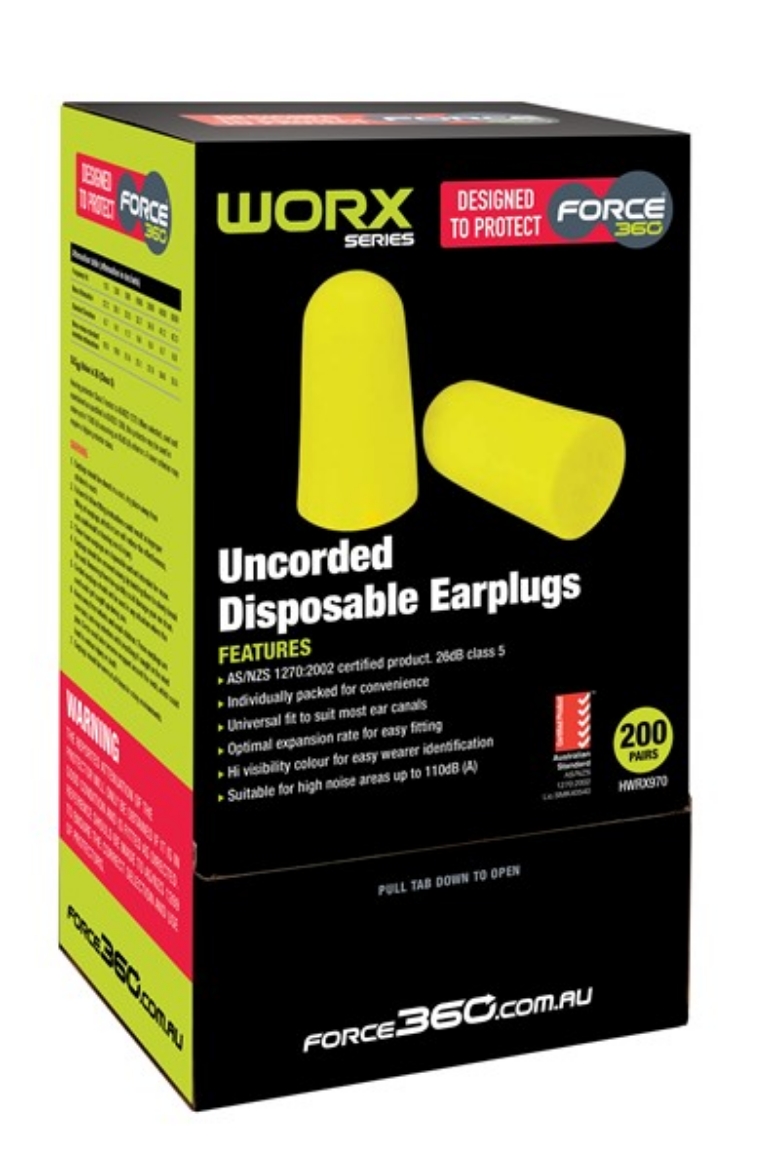 Picture of Force360 PU Earplug Uncorded Class 5 26dB
