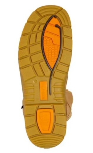 Picture of KING GEE Bennu Rigger Zip Safety Boot Water Resistant Full Grain Nubuck Leather > Wheat