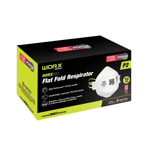Picture of Force360 P2 Flat Fold Disposable Respirator WRX Respiratory