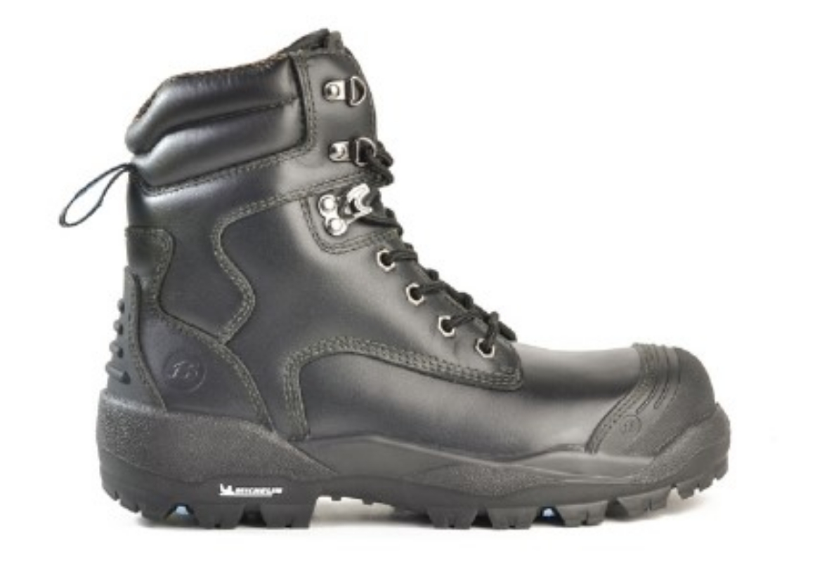 Picture of BATA Helix Ultra Longreach Ultra Black Leather 6” Lace Up Safety Boot (Scuff Cap)