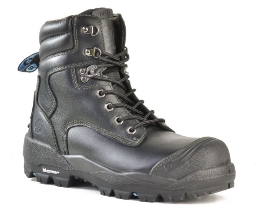 Picture of BATA Helix Ultra Longreach Ultra Black Leather 6” Lace Up Safety Boot (Scuff Cap)