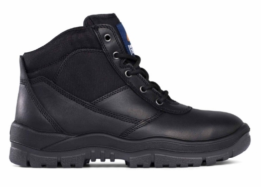 Picture of MONGREL Black Lace up Boot TPU/PU with Steel Toe Cap