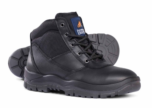 Picture of MONGREL Black Lace up Boot TPU/PU with Steel Toe Cap