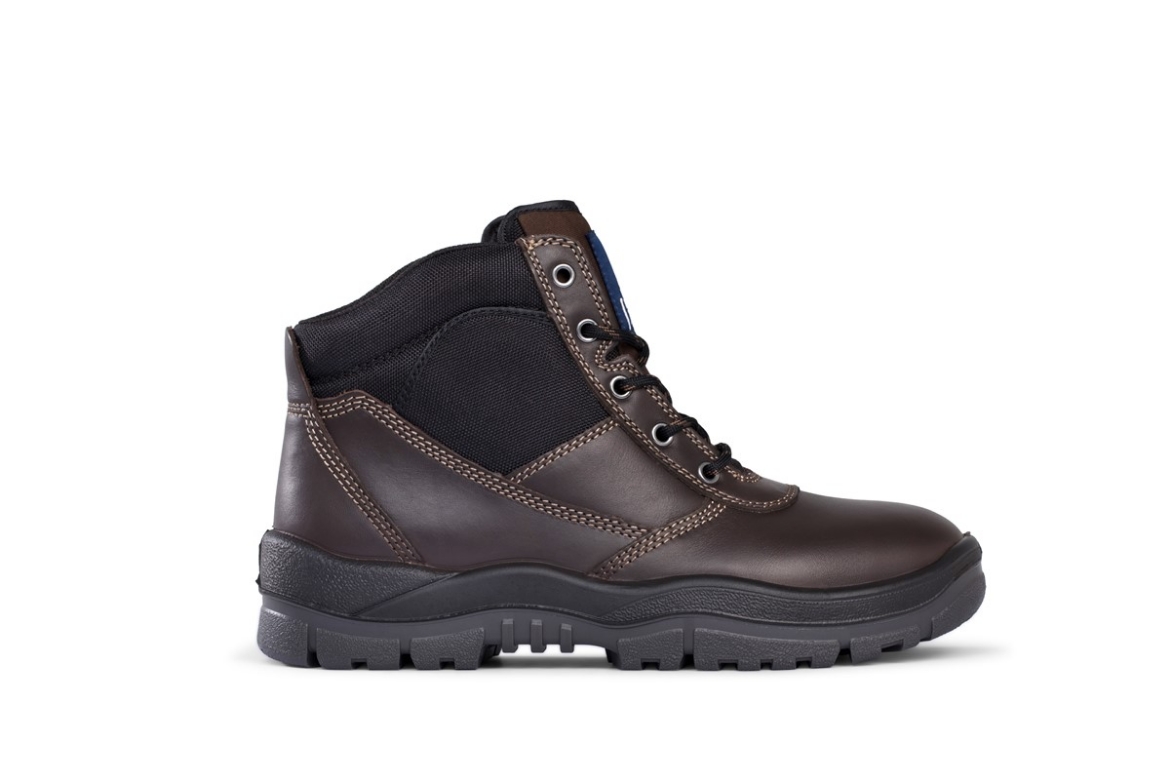 Picture of MONGREL Brown Lace Up Boot TPU/PU with Steel Toe Cap
