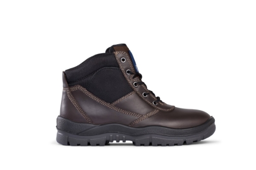 Picture of MONGREL Brown Lace Up Boot TPU/PU with Steel Toe Cap