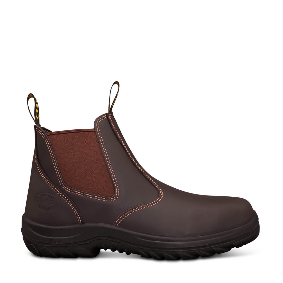 Picture of OLIVER WB34 Series Claret Elastic Sided Boot, Water Resistant Full Grain Leather