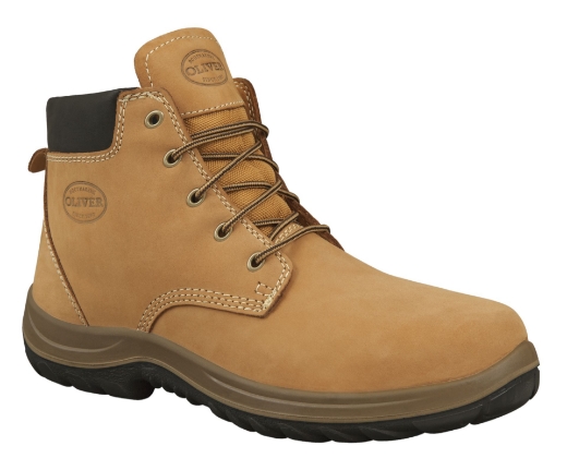 Picture of OLIVER WB34 Series Wheat Ankle Height Lace Up Boot Water Resistant Nubuck Leather Padded Comfort Collar Fully Lined
