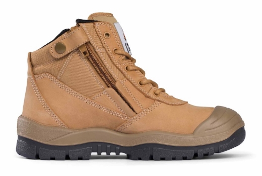 Picture of MONGREL Wheat ZipSider Boot w/ Scuff Cap TPU/PU Sole with Steel Toe Cap