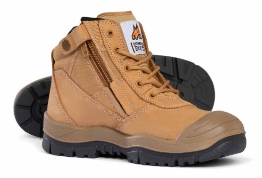 Picture of MONGREL Wheat ZipSider Boot w/ Scuff Cap TPU/PU Sole with Steel Toe Cap