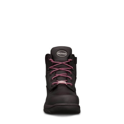 Picture of OLIVER PB49 Series Womens Black Zip Sided Boot with Steel Toe Cap