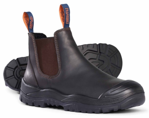 Picture of MONGREL Claret Oil Kip Premium Elastic Sided Boot w/ Scuff Cap Rubber/PU Sole