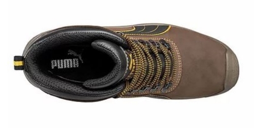 Picture of PUMA Sierra Nevada Brown Zip Side Boots with Scuff Cap
