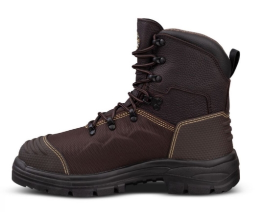 Picture of OLIVER AT65 Series Brown 150mm, 100% Waterproof CORDURA® and Caustic Resistant Full Grain Leather, Steel Toe with Penetration Resistance, Lace up Boot.