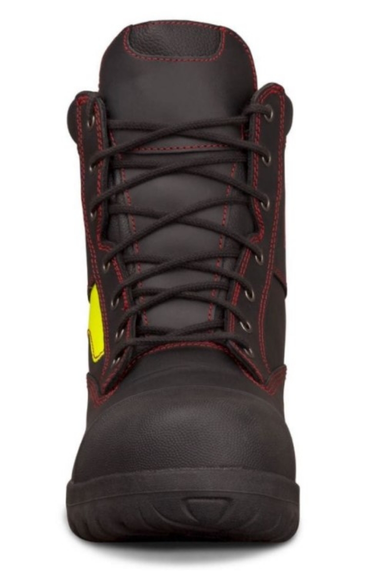 Picture of OLIVER HS66 Series Black 180mm Lace Up Wildland Fire Fighters Boot, Composite Toe Cap, Optional Lace In Zipper Attachment