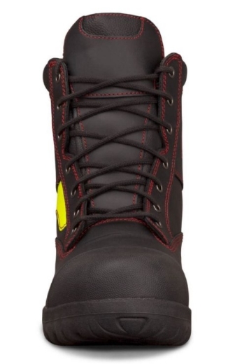 Picture of OLIVER HS66 Series Black 180mm Lace Up Wildland Fire Fighters Boot, Composite Toe Cap, Optional Lace In Zipper Attachment