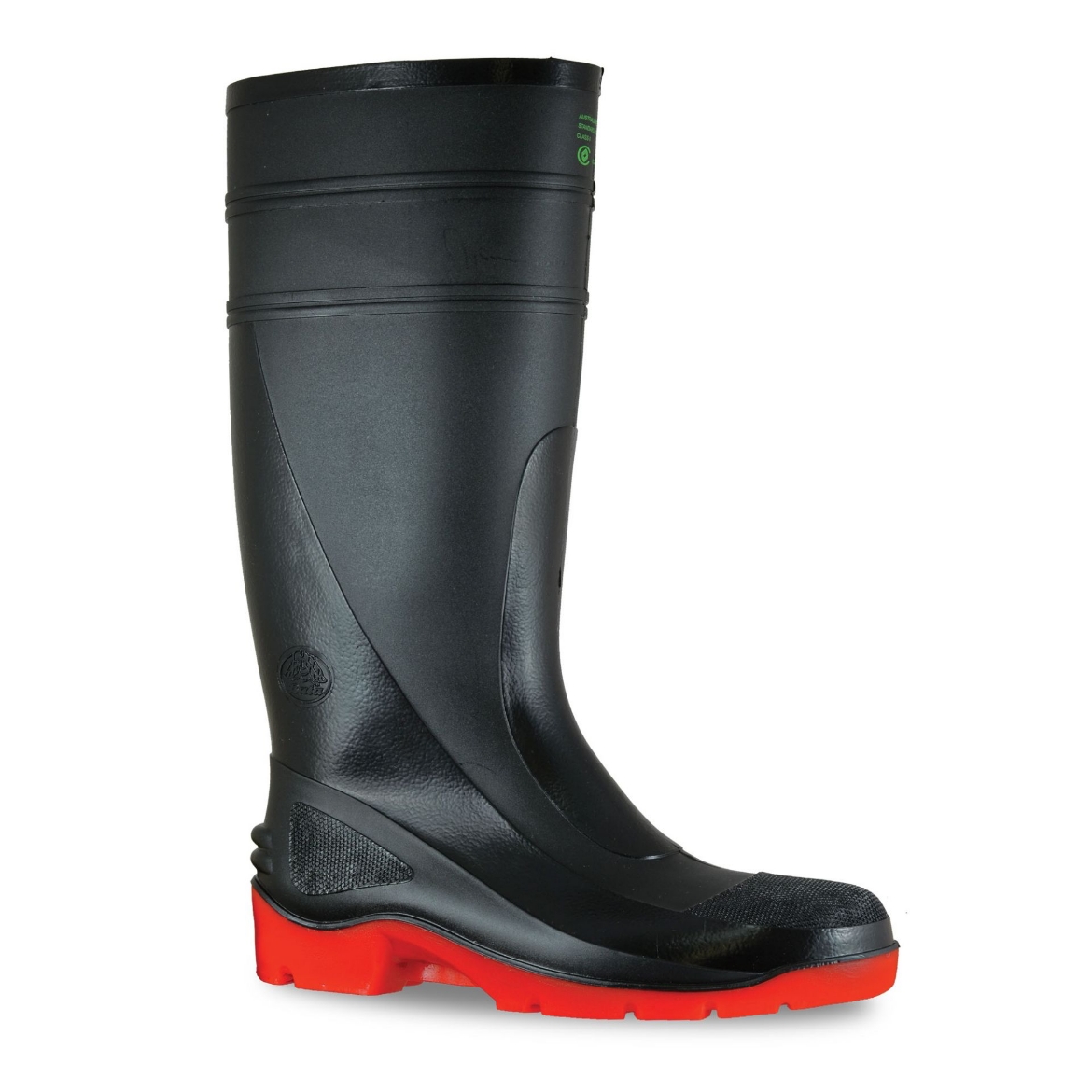 Picture of BATA Utility 400 Black / Red PVC 400mm Safety Toe Gumboot