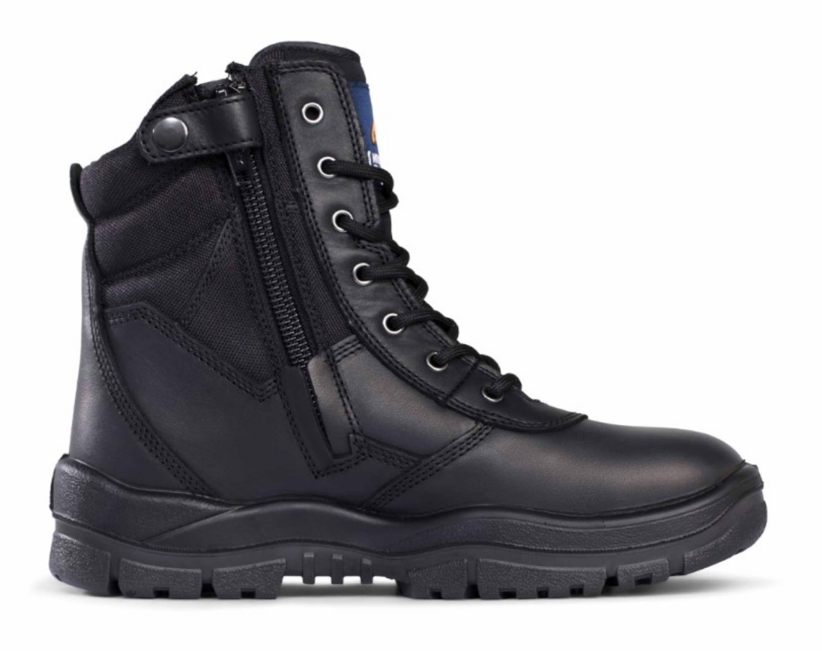 Picture of MONGREL Black Non-Safety High Leg ZipSider Boot TPU/PU Sole
