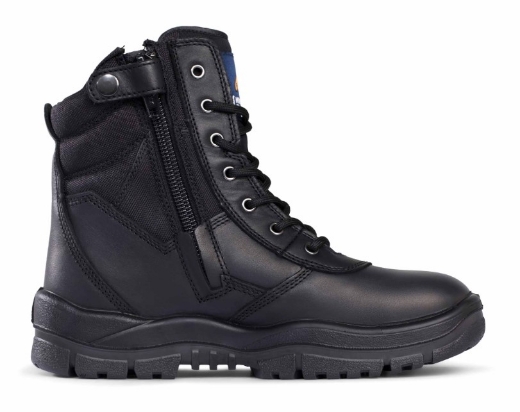 Picture of MONGREL Black Non-Safety High Leg ZipSider Boot TPU/PU Sole