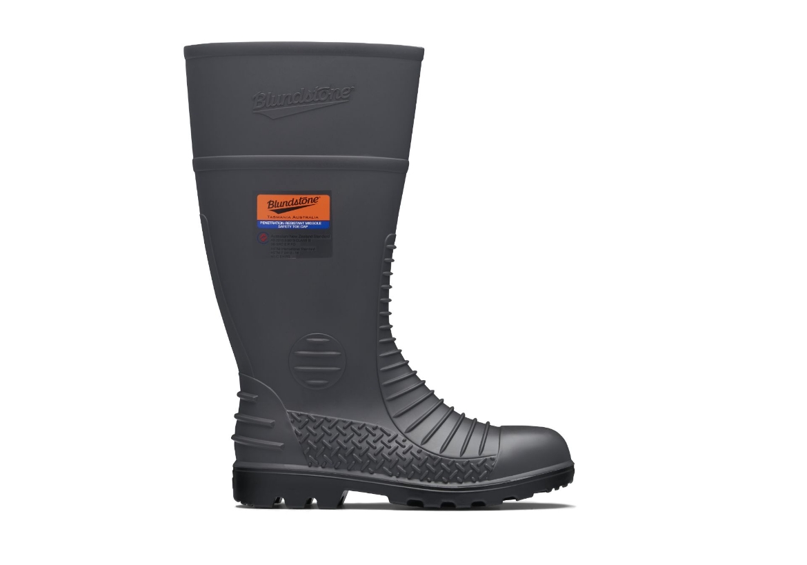 Picture of BLUNDSTONE Grey Comfort Arch Steel Toe and Midsole Gumboot