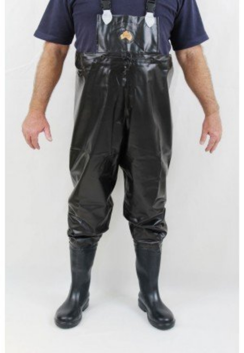 Picture of WADERS H/DUTY BLACK with 024 Blundstone Gumboot > with Leather Tabs