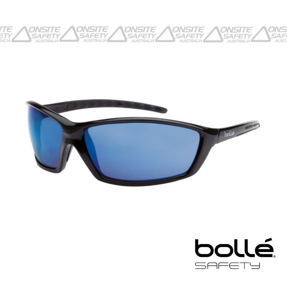 Picture of BOLLE Prowler Gloss Black Frame Blue Flash Lens