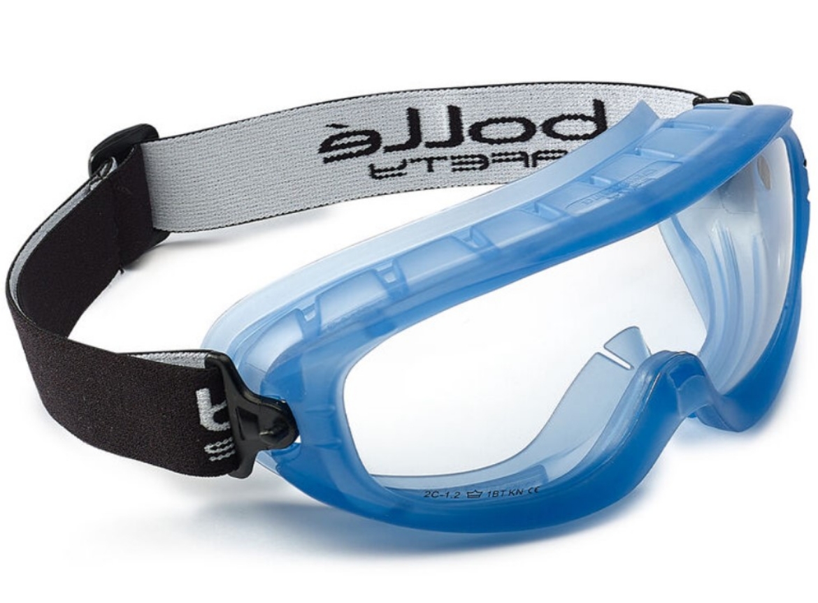 Picture of BOLLE Atom Blue TPR Frame Platinum AS/AF Clear Lens - Indirect Vents Top/Bottom