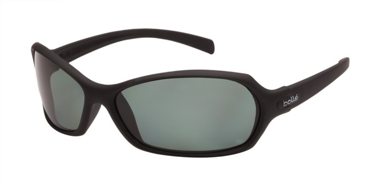 Picture of BOLLE Hurricane Black Frame Green Polarised Lens with Soft Drawstring Pouch