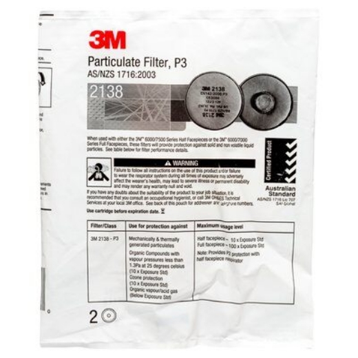 Picture of 3M™ GP2/GP3 Particulate, Ozone & Nuisance Level OV/AG Disc Filter / 2138 > 70071486214