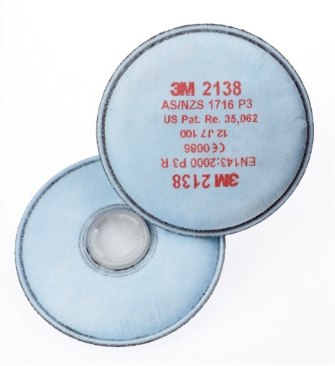 Picture of 3M™ GP2/GP3 Particulate, Ozone & Nuisance Level OV/AG Disc Filter / 2138 > 70071486214