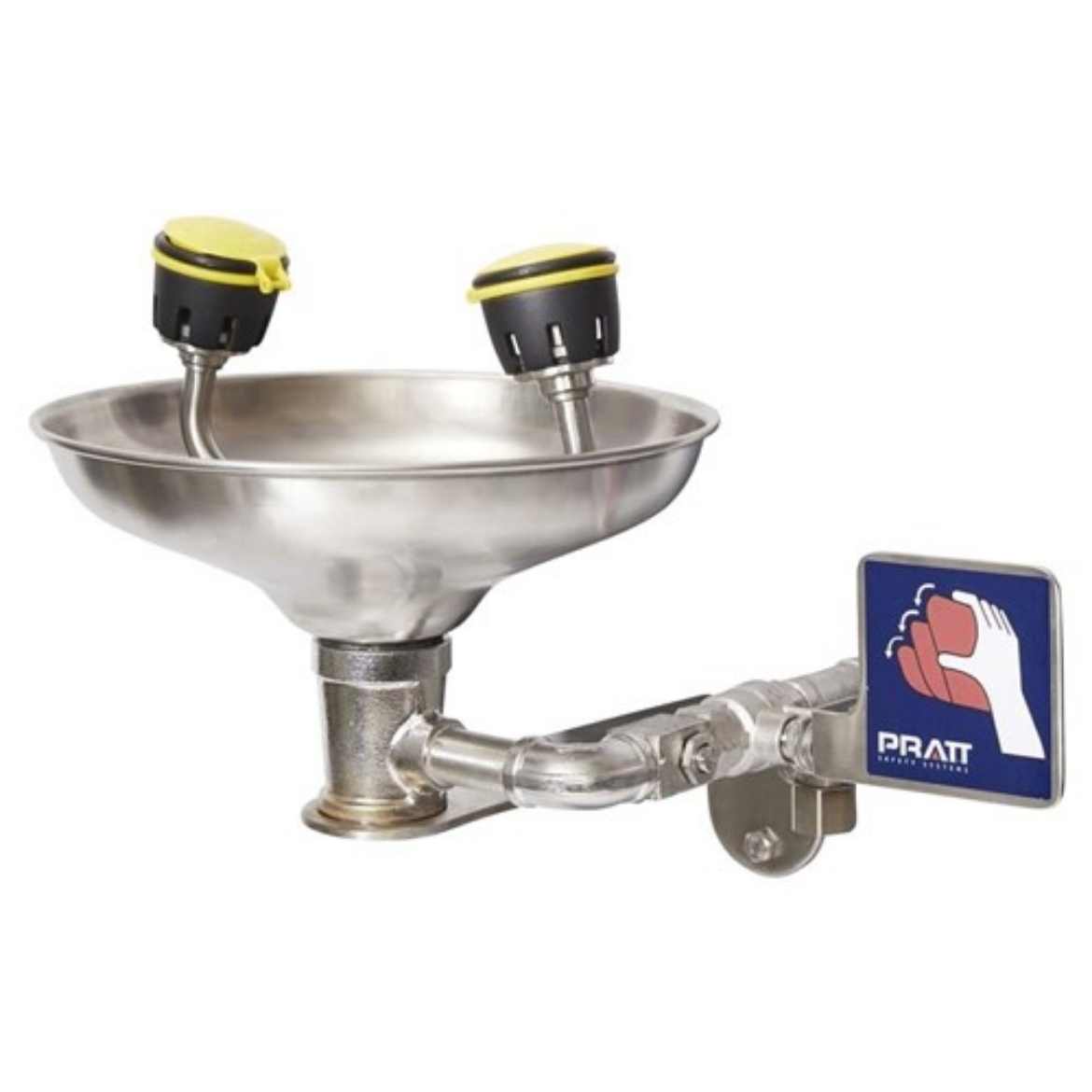 Picture of PRATT Wall Mounted Eye Wash Station with Bowl - No Foot Treadle