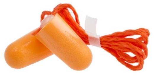 Picture of 3M™ Foam Earplugs 1110, Corded, Poly Bag > AT010615154