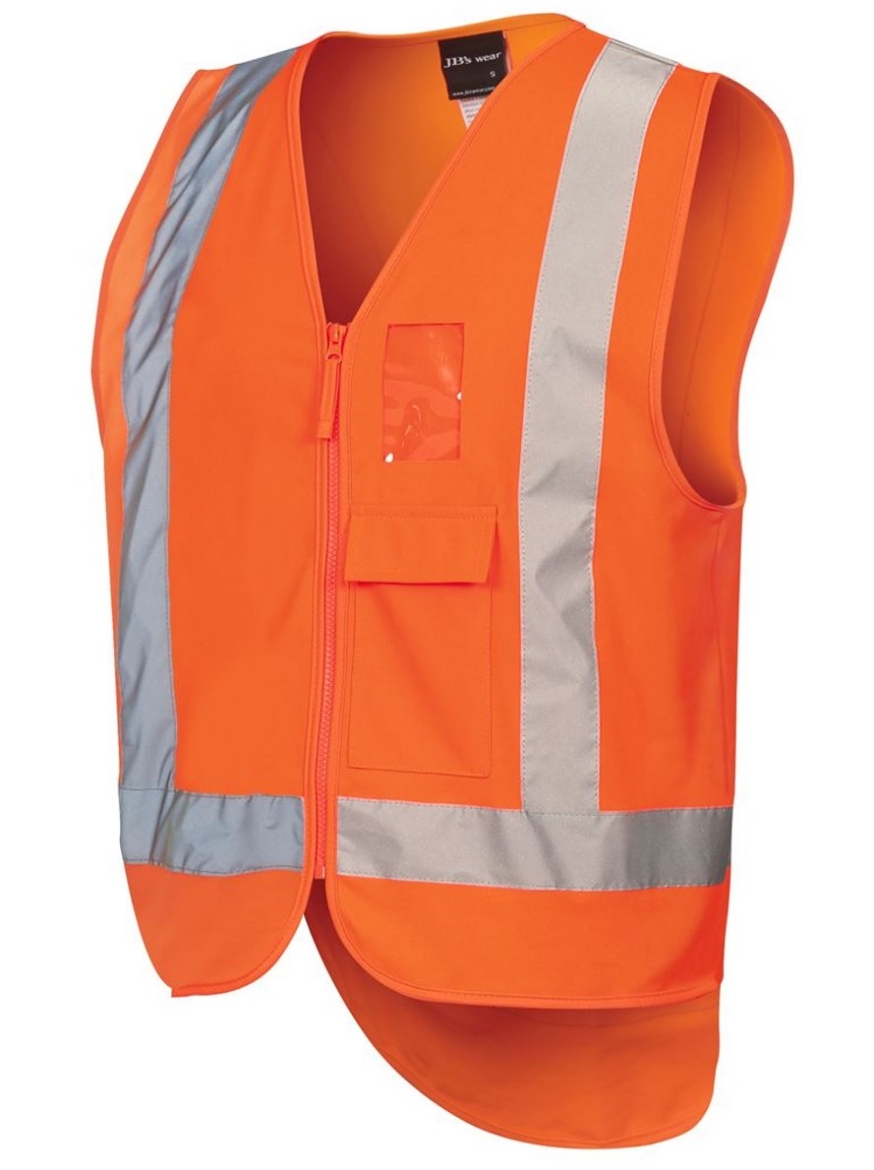 Picture of JB's Wear Hi Vis Orange Zip (D+N) TTMC-W Vest