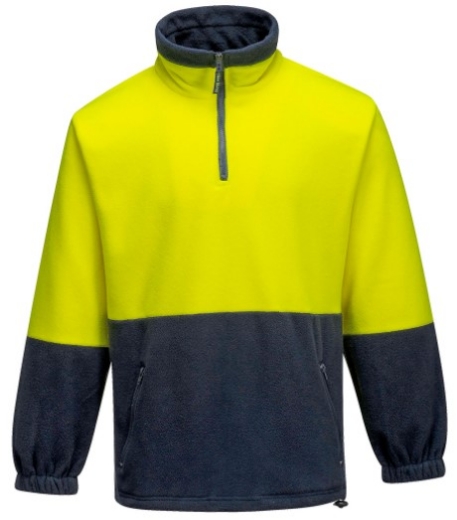 Picture of PRIME MOVER Hi Vis 2 Tone Polar Fleece Anti-Pill Jumper 285gsm