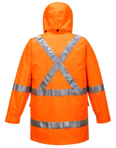 Picture of PORTWEST Max 4IN1 Rain Jacket with Cross Back Orange MX306 Jacket and MX214 Vest