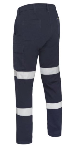 Picture of BISLEY Womens Double Taped Biomotion Stretch Cotton Drill Navy Cargo Pants 280gsm