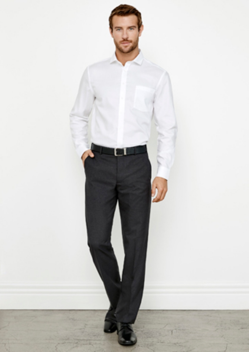 Picture of Biz Collection Mens Classic Flat Front Pant
