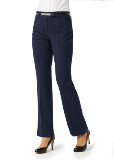 Picture of Biz Collection Ladies Classic Flat Front Pant Polyester Viscose Easy Care Fabric