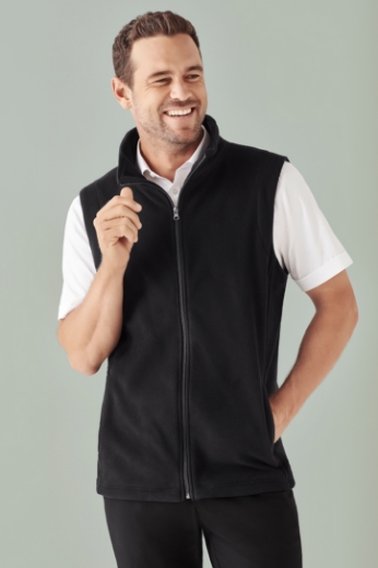 Picture of Biz Collection Mens Plain Microfleece Vest 285 GSM