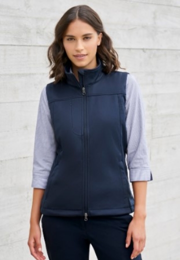 Picture of Biz Collection Womens BIZ TECH™ Soft Shell Vest 100% Bonded Polyester