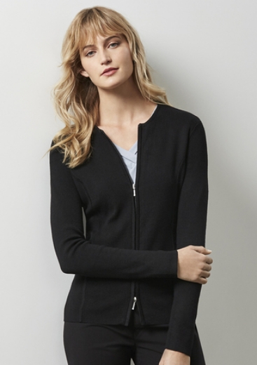 Picture of Biz Collection Ladies 2-Way Zip Cardigan