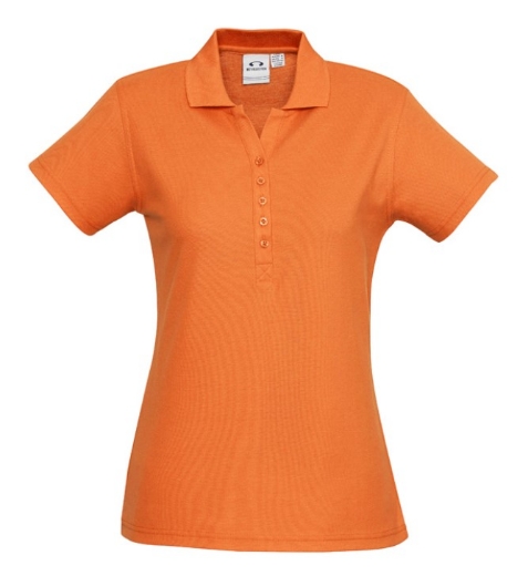 Picture of Biz Collection Womens Crew Polo Shirt 210gsm S/S