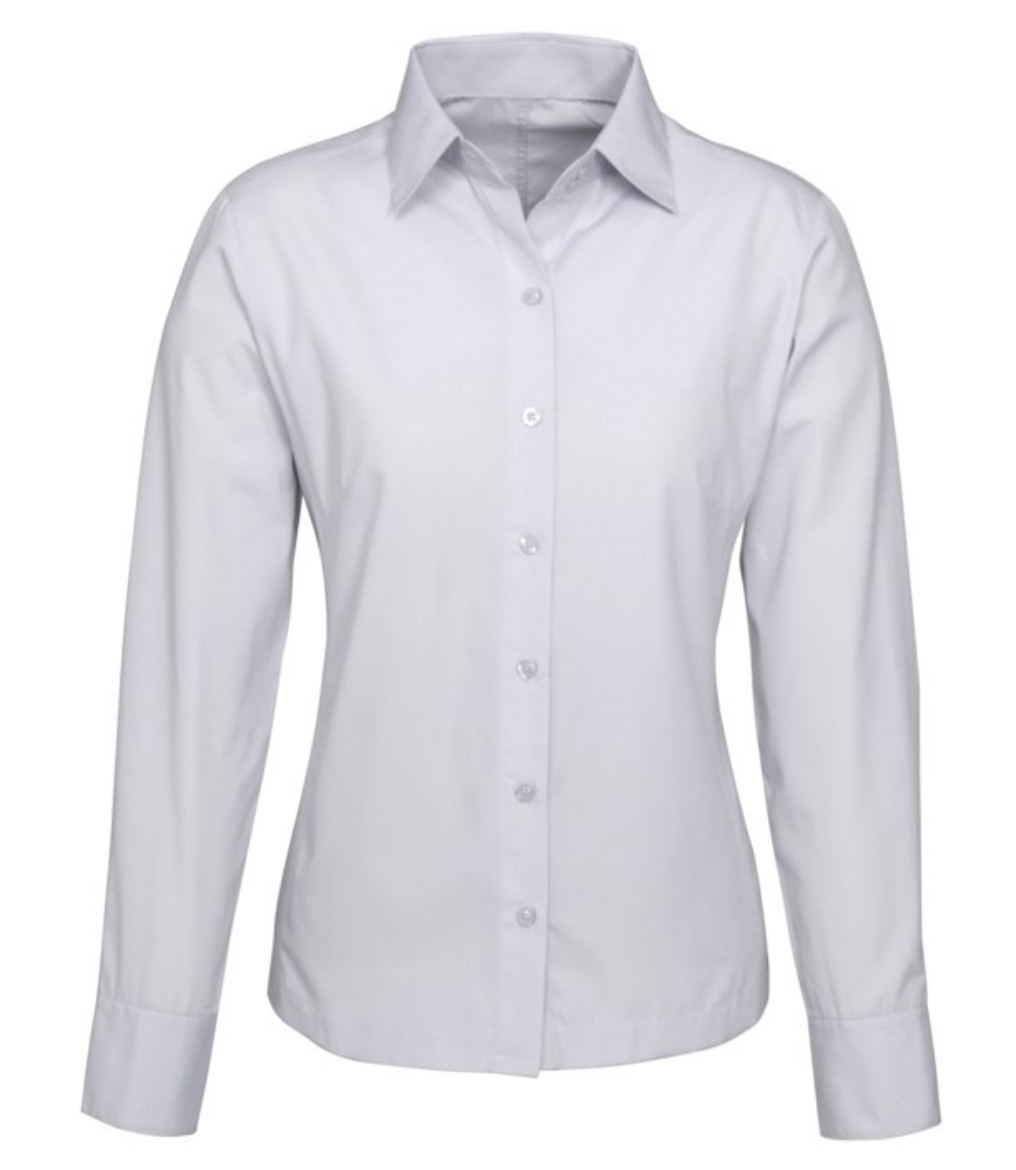 Picture of Biz Collection Ladies Ambassador L/S Shirt Easy care 75% Polyester 25% Cotton