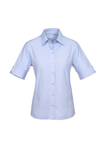 Picture of Biz Collection Ladies Ambassador S/S Shirt Easy care 75% Polyester 25% Cotton