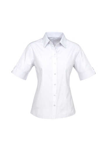 Picture of Biz Collection Ladies Ambassador S/S Shirt Easy care 75% Polyester 25% Cotton