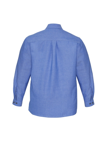 Picture of Biz Collection Mens Chambray Shirt 100% Cotton with Wrinkle Free Treatment L/S
